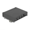Patch panel DELOCK Mini Desktop RJ45 4-port Cat.6A shielded black, metal, 90×22×93 mm