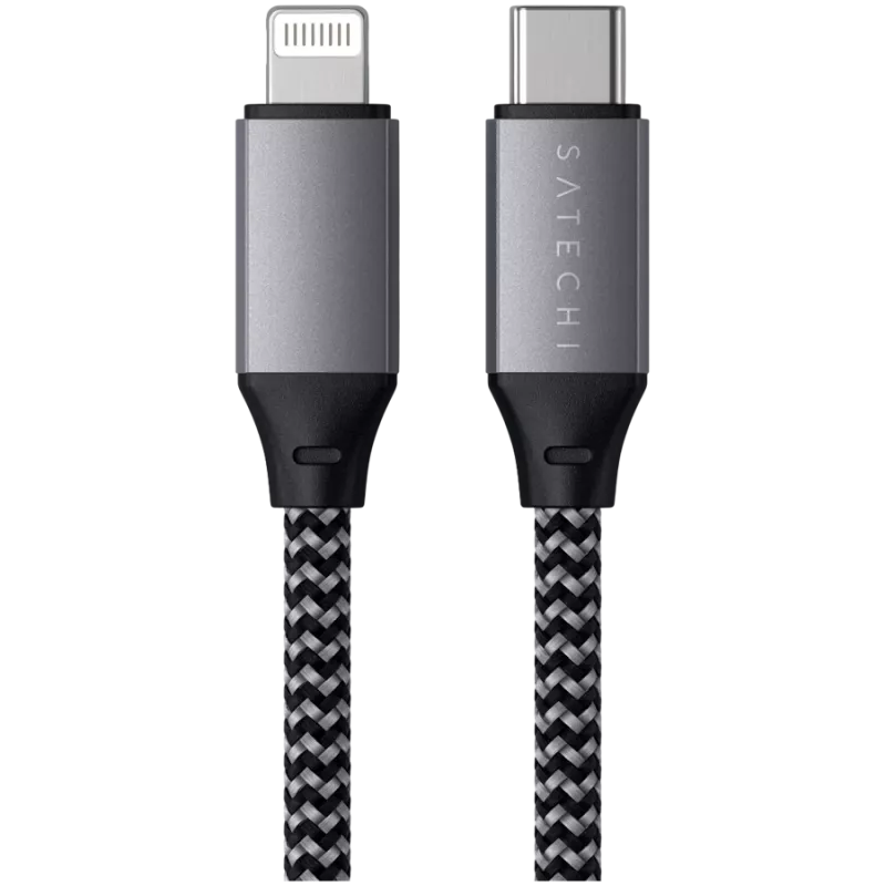 Satechi ST-TCL10M USB cable 0.25 m USB C USB C/Lightning Black Grey