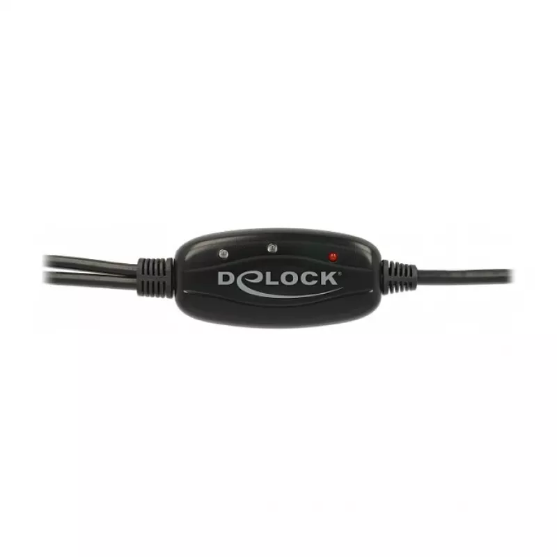 Serial Cable DeLOCK 63466 USB Type-A DB-9 1.5m Black Green Yellow