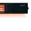 Infrared heater SUNRED RDS-15W-B Fortuna Wall 1500 W, black, IP55, wall-mounted