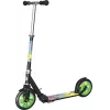 Razor A5 Lux Light-Up Classic Scooter, Green/Multicolour, 200 mm Light-Up Wheels, Foldable, 100 kg Max Load