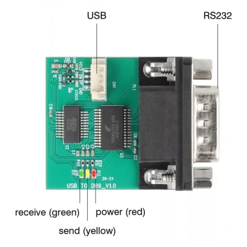 DeLOCK 90781 Serial Converter Repeater Isolator USB 2.0 RS-232 Black Green