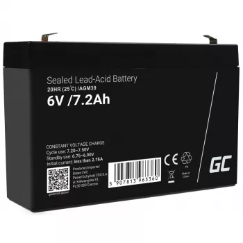 Green Cell AGM39 industrial rechargeable battery 7200 mAh 6 V