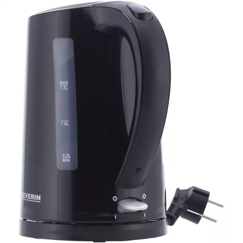 Severin WK 3498 electric kettle 1.5 L 2200 W Black