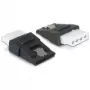 Cable Gender Changer DeLOCK 65046 4pin Molex to 15pin SATA Black