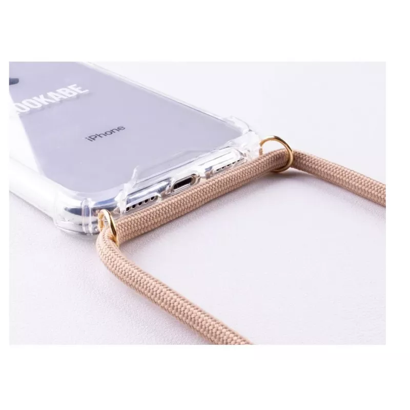 Smartphone necklace case Lookabe for iPhone Xs Max — gold nude finish
