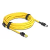 Networking Cable DeLOCK 81253 Black Yellow 5m Cat6