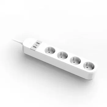 Smart power strip Gembird TSL-PS-S4U-01-W 4 AC outlets 3880 W White