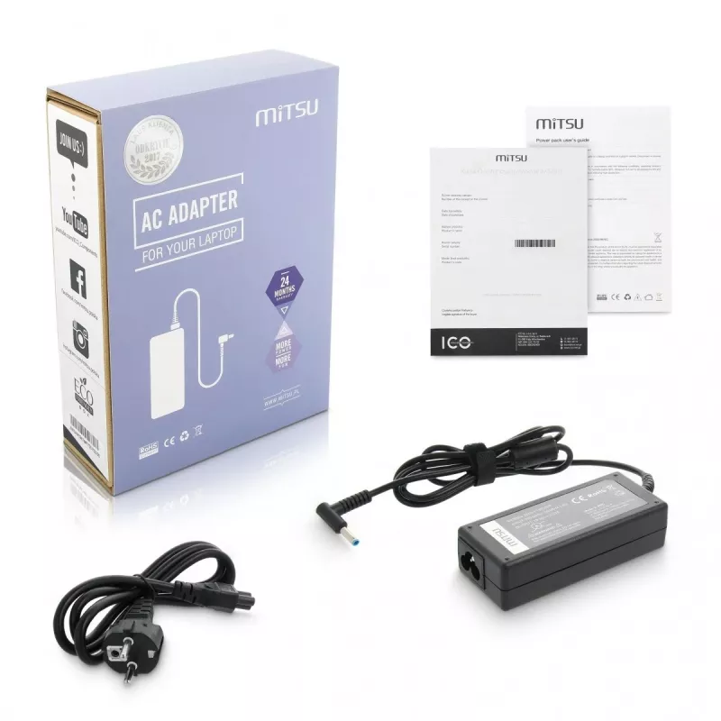 Power supply adapter MITSU HP 5ZM032 19.5V 3.33A with 4.5×3.0 mm plug