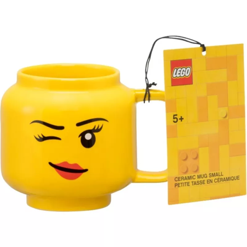Ceramic Mug room copenhagen Winking Girl Small Yellow 40460803, 250–350 ml