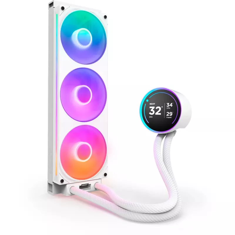 All-in-one liquid cooler NZXT Kraken Elite 360 RGB 12 cm White