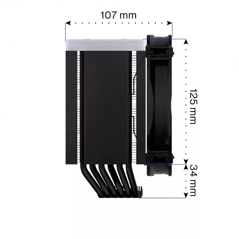 Endorfa Fortis 5 ARGB Black CPU cooler