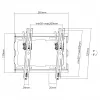 SBOX PLB-3422T-2 TV wall mount, tilt, for 23–43 inch / 45 kg, VESA 200×200