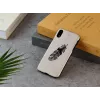 Smartphone case man and wood for iPhone XR, Indian Black, protective hard shell