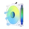 120mm Lian Li UNI FAN SL-INF Wireless ARGB PWM — White, modular magnetic fan system
