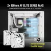 CORSAIR iCUE H100i RGB ELITE Processors liquid cooling system 1-pack white 120 mm