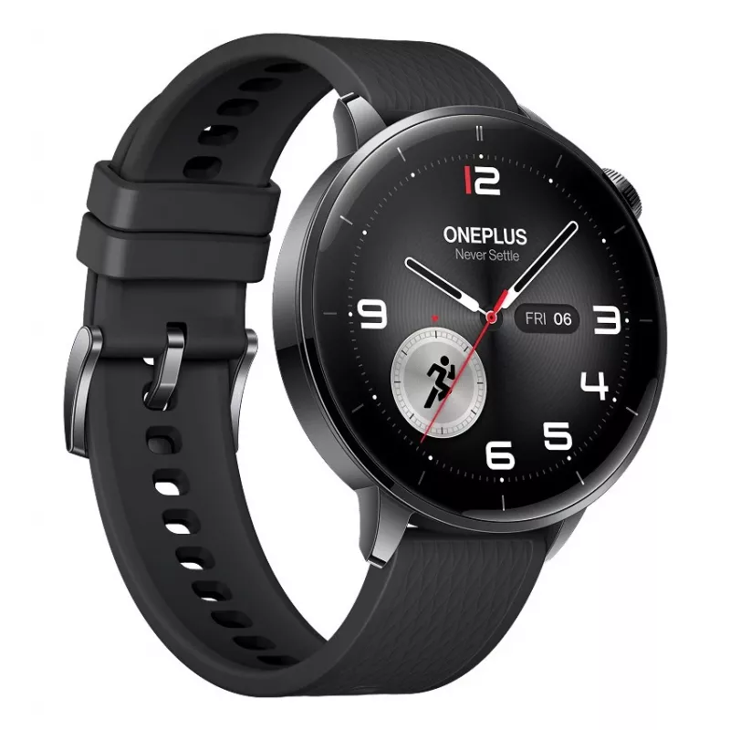Smartwatch ONEPLUS Watch 3 43mm — 1.32 inch AMOLED, Snapdragon W5, GPS, NFC, IP68, 5 ATM, 354 mAh, Stainless steel case