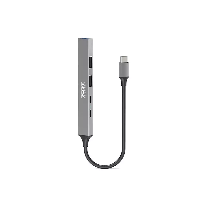 USB Hub Port Designs 900163 Type-C 5000 Mbit/s Silver