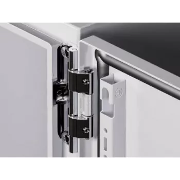 Door hinge Rittal AX 2449.010 — stainless steel finish, zinc housing, 3 pieces, 300 g each