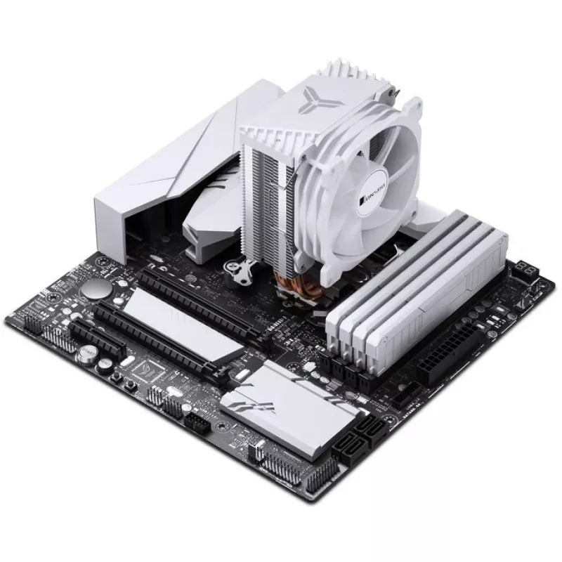 Jonsbo CR-1400 E CPU Air Cooler, 92 mm, White