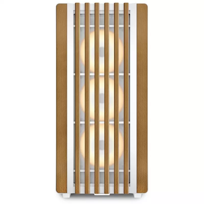 Sharkoon REBEL C70G RGB Full Tower White, Wood