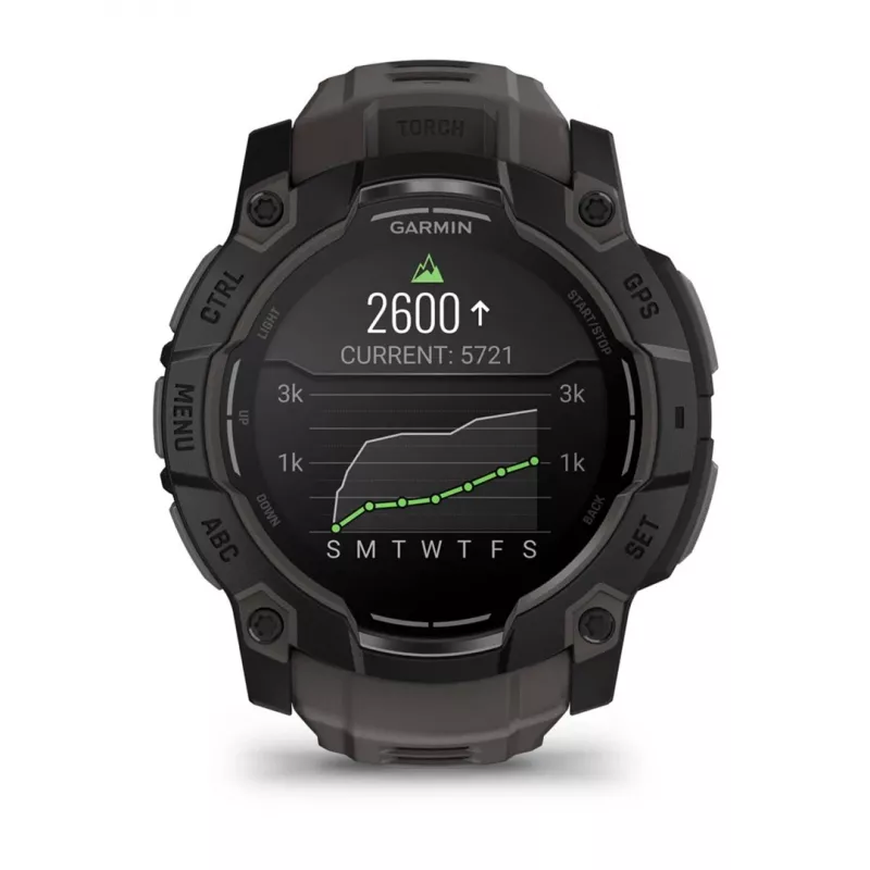 Garmin Instinct 3 AMOLED 3.3 cm (1.3) 50 mm Digital 416 x 416 pixels Touchscreen Black GPS (satellite)