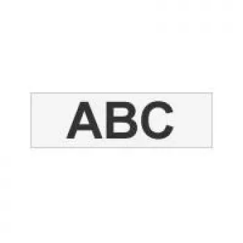 Brother Matt Laminated Labelling Tape - 12mm, Black/Clear label-making tape TZ