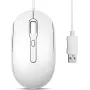 Perixx PERIMICE-222UW Mouse optical Silent USB-A White - Mouse - optical (PERIMICE-222UW)
