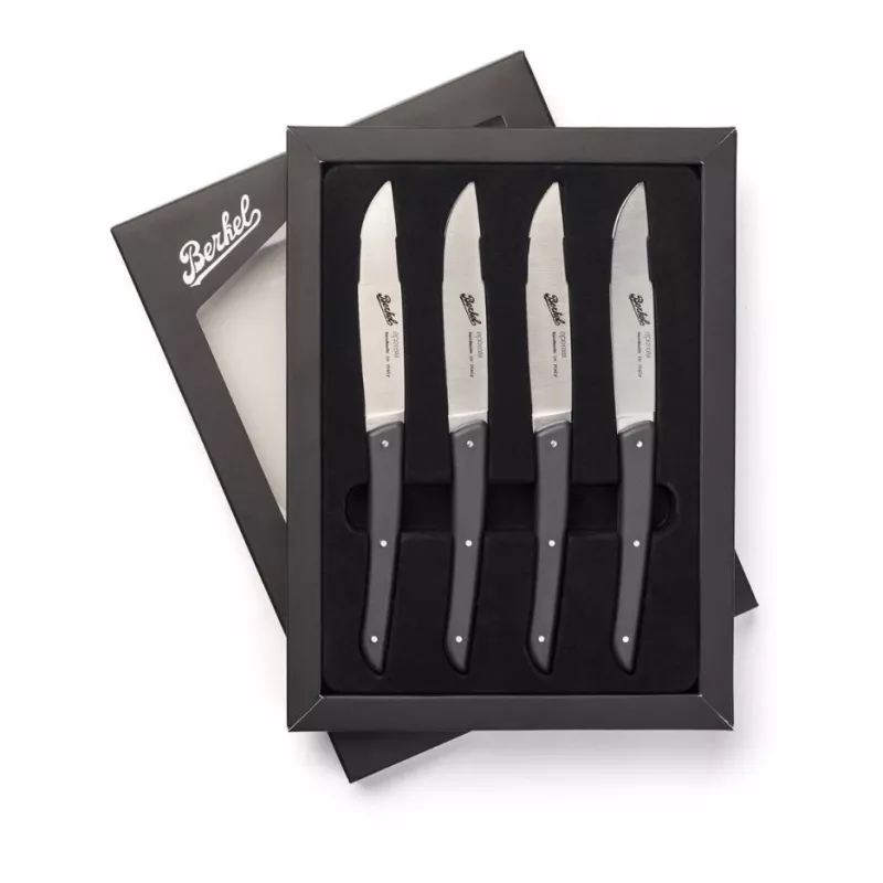 Berkel steak knife set 4-pcs. Color black