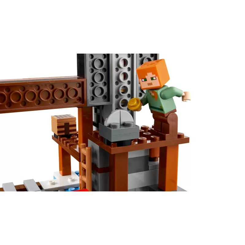 Construction Toy LEGO Minecraft The Pickaxe Mine set 21277 — 530 pieces, 3 minifigures, age 8+