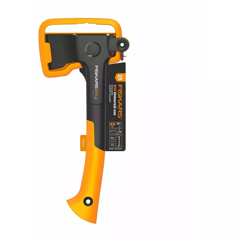 Fiskars 1069102 X14 Axe 355mm 750g Forged Steel Blade Ergonomic Handle