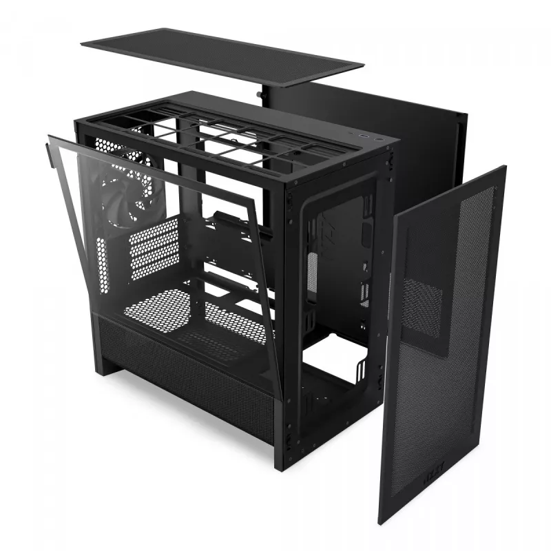 NZXT H3 Flow Micro ATX Airflow Case - Black