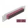 Fiber Optic Patch Panel DeLOCK 10 inch 12 Port SC Duplex Violet 1U Grey