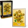 Wall mosaic set LEGO Art Vincent van Gogh Sunflowers 3D mosaic wall art set 2615 pieces 540×410×50 mm
