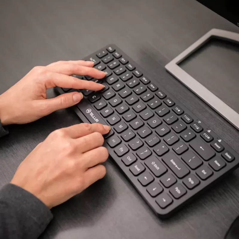 Mini wireless keyboard Tellur TLL491251 Black compact design, portable layout
