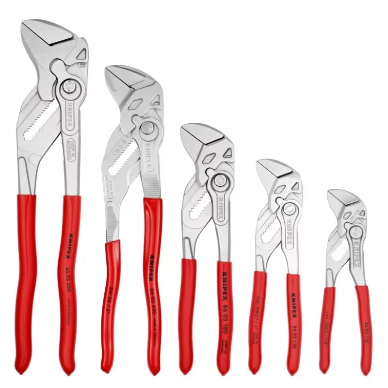 KNIPEX set of 5 pliers-wrenches 125/150/180/250/300mm