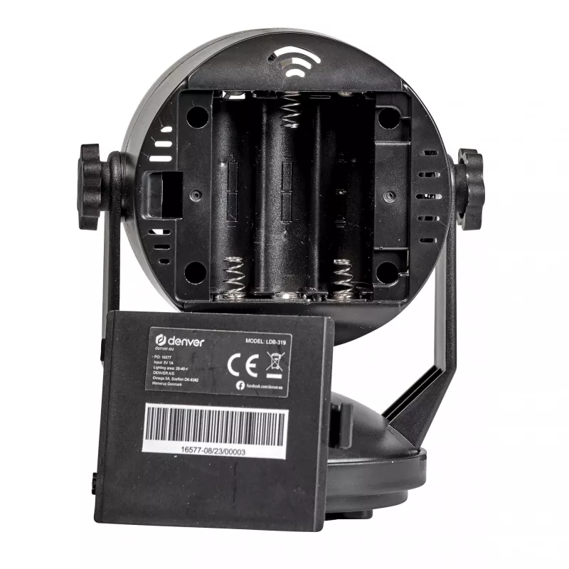LED disco ball light DENVER LDB-319 — compact LED party light, model 117220200040