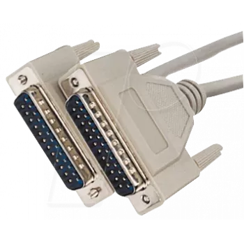 D-Sub cable ShiverPeaks AK 4010 — 25-pin male-to-male, 1.8 m