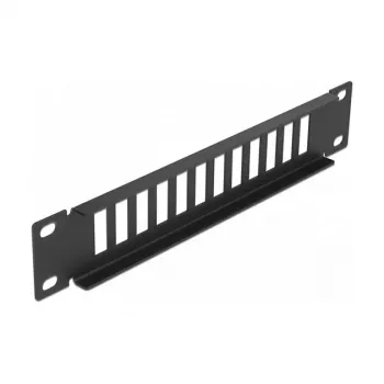 Fiber Optic Patch Panel DeLOCK 10 inch 12 Port SC Duplex LC Quad 1U black
