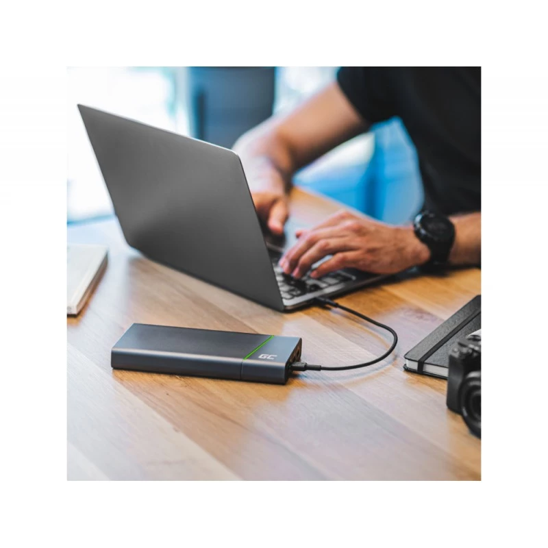 Green Cell KABGC30 USB cable USB 2.0 1.2 m USB C Black
