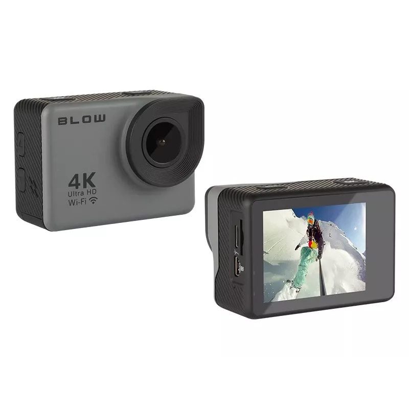 Action camera BLOW 78-538 — 4K Ultra HD, 2 inch display, 170° FOV, Wi‑Fi, image stabilizer, microSD up to 64 GB