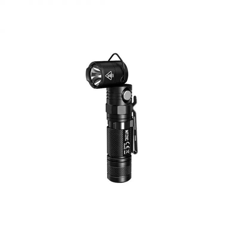 Hand flashlight Nitecore MT21C, 1000 lm, 131 mm, 103.5 g, accepts 18650 or CR123, black
