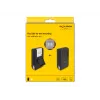 Key Cabinet DELOCK 20932 aluminium and plastic key organizer with combination lock, black