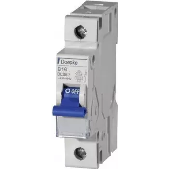 DOEPKE Circuit Breaker B13A DLS-6H-B13-1-6-KA 6kA 1-pin 230V B Curve DLS-6H-B13-1-6-KA (09914022)