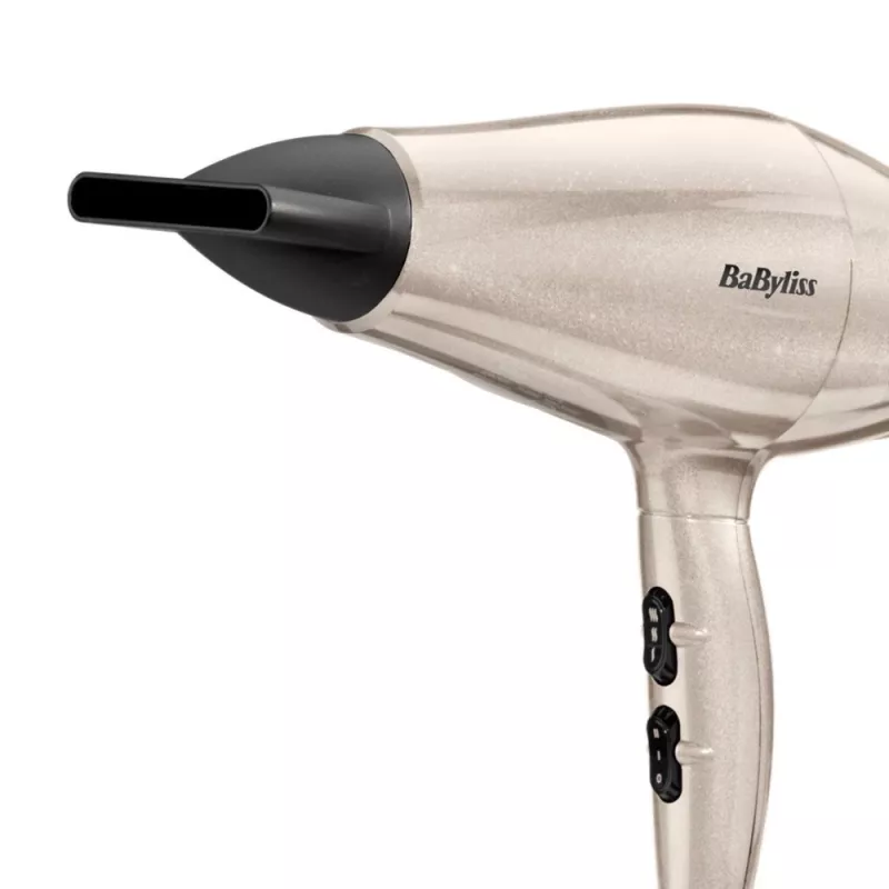 Hair dryer BABYLISS 5914PE — 2000 W, DC motor, 3 heat levels, 2 speeds, cool shot, Black/Gold/Rose Gold