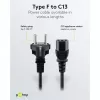 Goobay IEC Cord 5 m Black Power Plug Type F IEC C13 H05VV-F3G