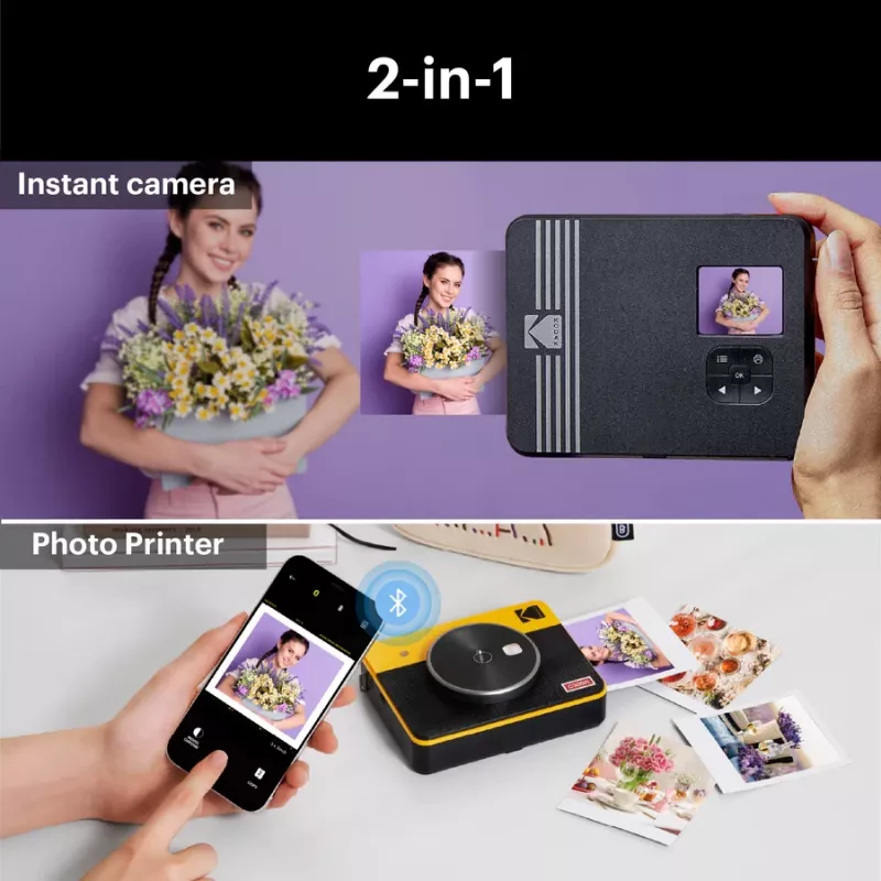 Instant camera Kodak Mini Shot 3 Retro C300R Yellow — instant print, compact design
