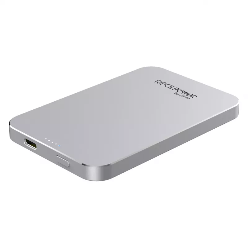 RealPower Powerbank PB-5000 MAG Silver 5.000mAh