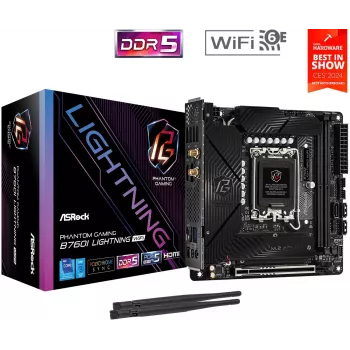 ASRock B760I Lightning WiFi DDR5 Mini-ITX LGA1700 Motherboard