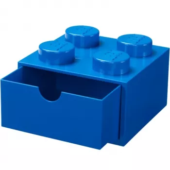 LEGO desk drawer 4 , Storage Box Blue, studs
